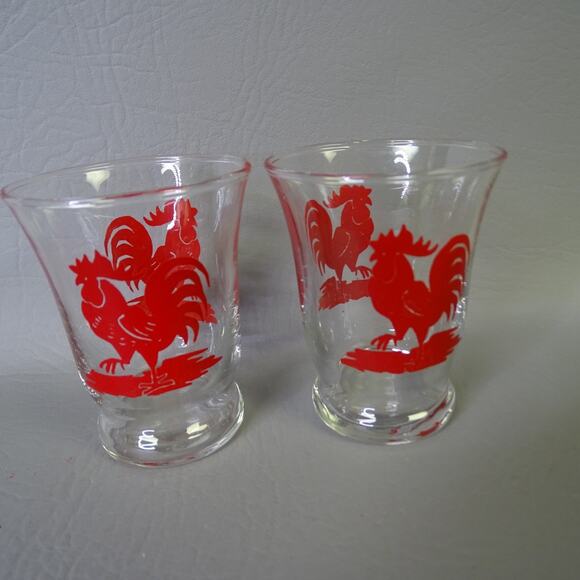 Set of 11 Libby Red Rooster 3 Set of 11 Libby Red Rooster 3\